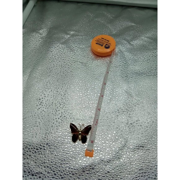 Elegant‎ Vintage Butterfly Brooch Pin - Decorative Enamel Design - Picture 5 of 5